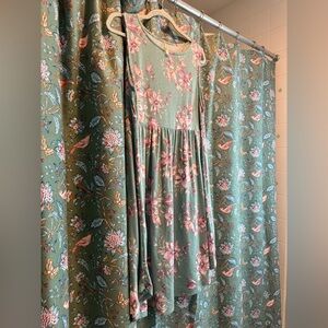 Pink and Green Sundress So soft never worn by emerald 1x